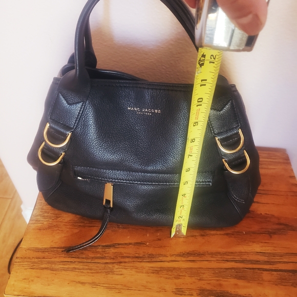 Marc Jacobs Black Satchel with Gold Accents - Picture 3 of 9